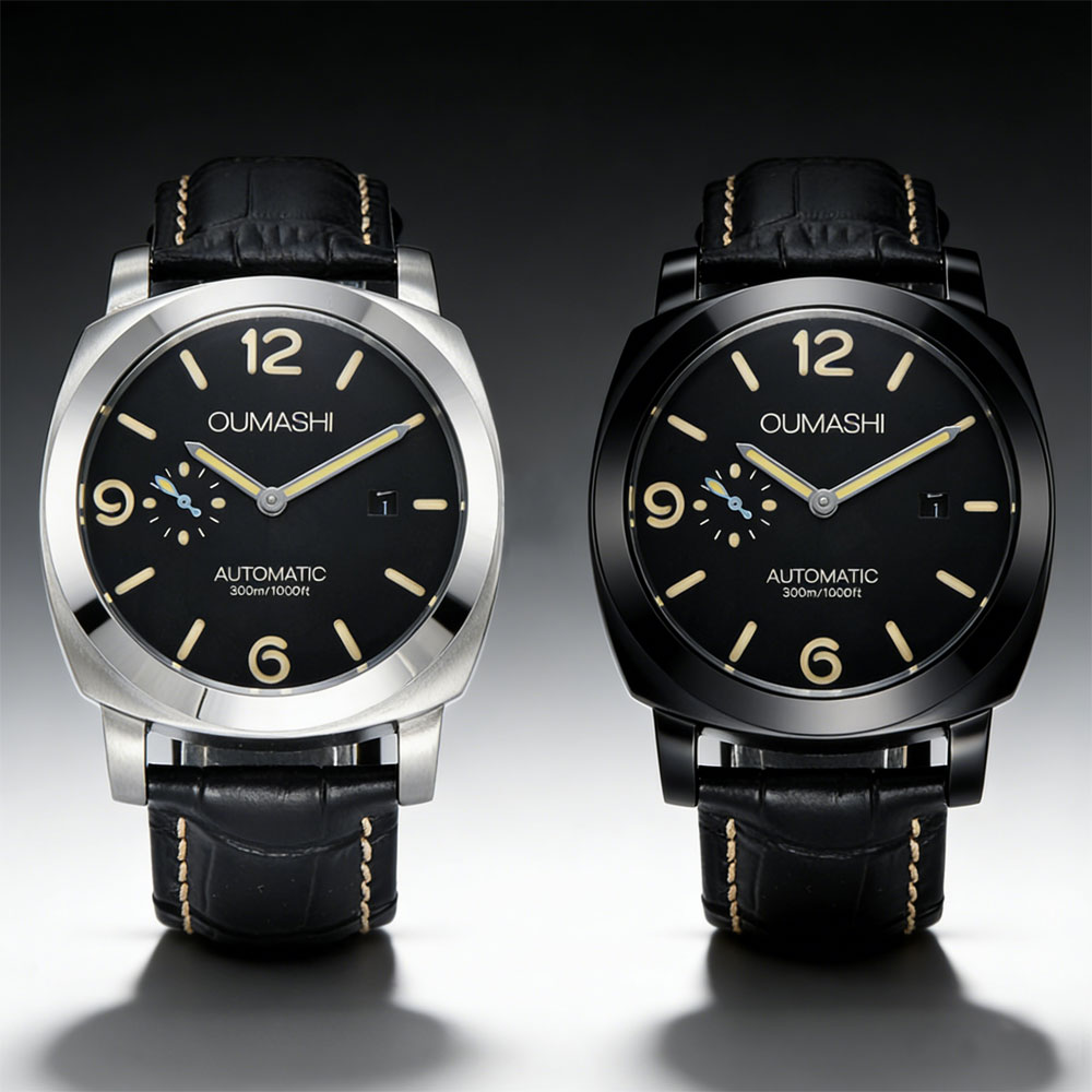 Jewellery Watch - ساعة رجالية 44 ملم بحركة سيجل