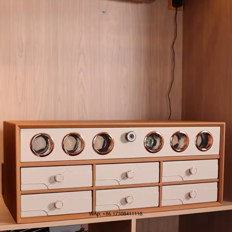 Automatic Watch Winder - جهاز لف الساعات الأوتوماتيكي بـ 6