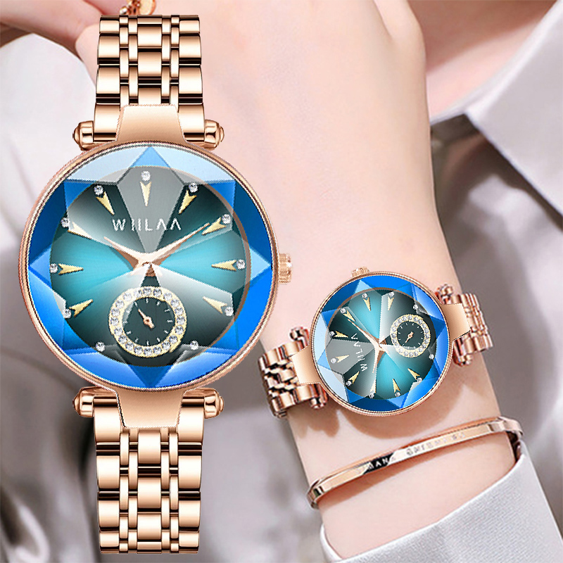 Jewelry Watches Brands - ساعات يد كوارتز ذهبية وردية للنساء