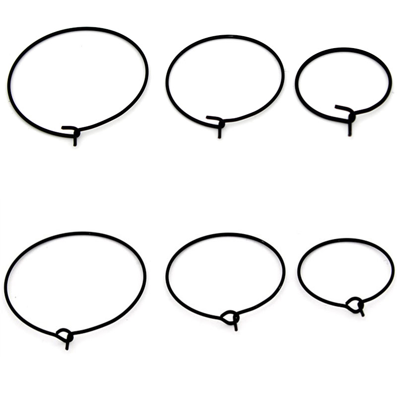 Hoop Earrings - 20 قطعة من حلقات الأقراط الفولاذية