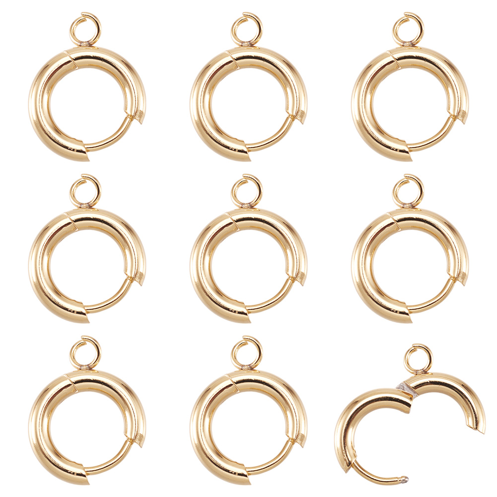 Hoop Earrings - 10 قطع من خطافات الأقراط الدائرية