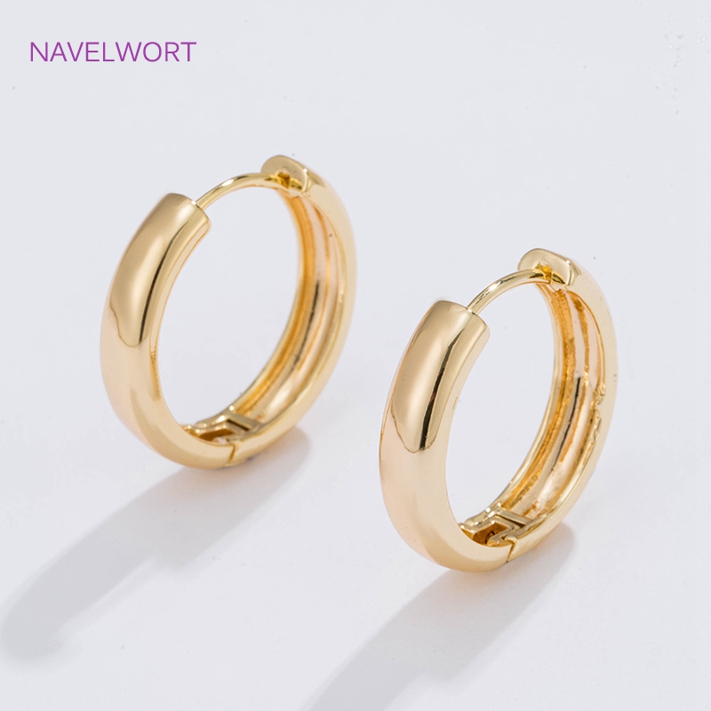 Hoop Earrings - 6 أحجام من الأقراط الدائرية المطلية