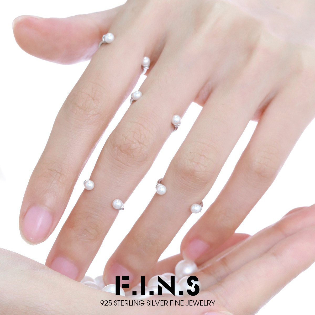 Minimalist Ring Stackable - F.I.N.S الحد الأدنى 925 خاتم فضة