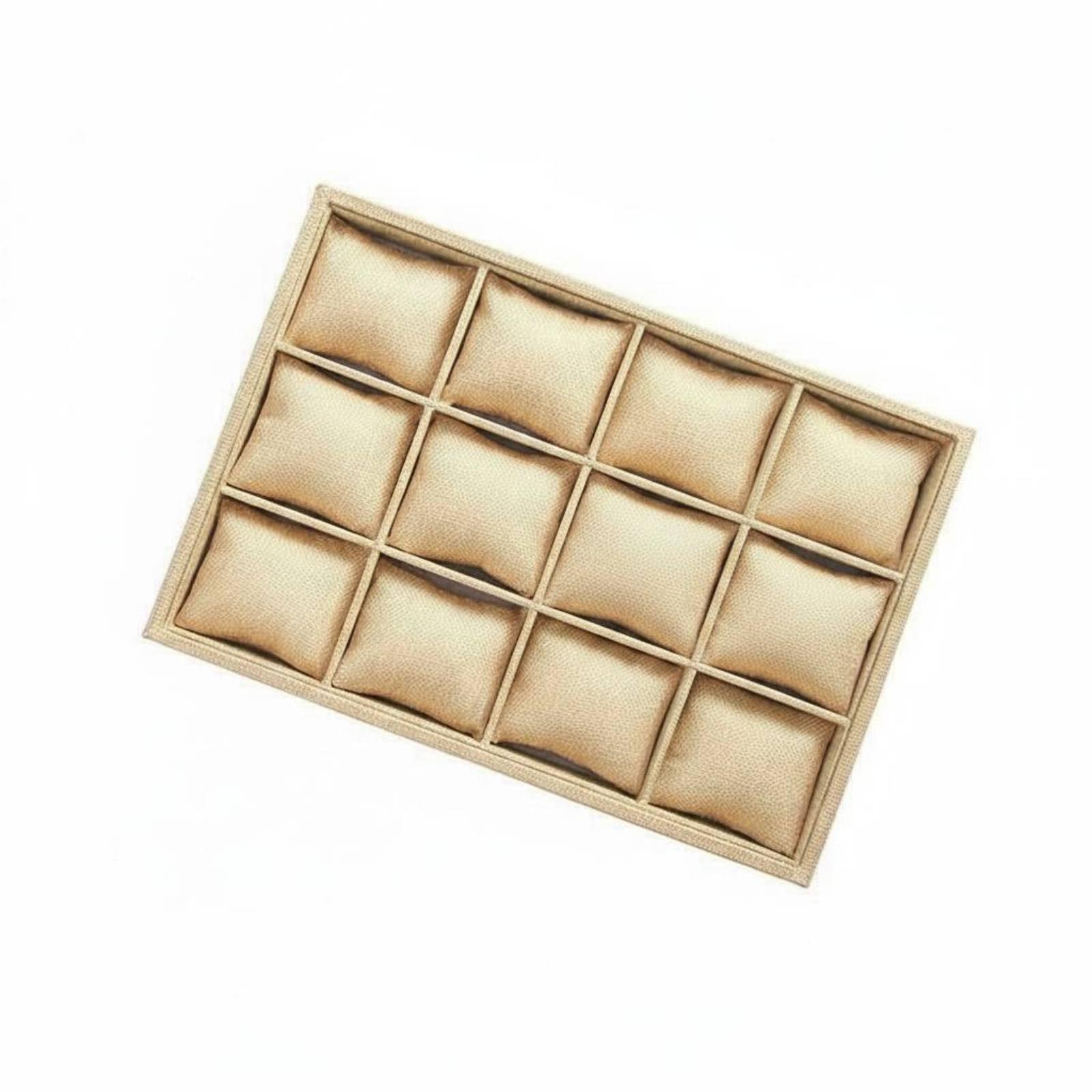 Jewelry Organizer Watches - حامل مجوهرات قماشي مفتوح من الأعلى،