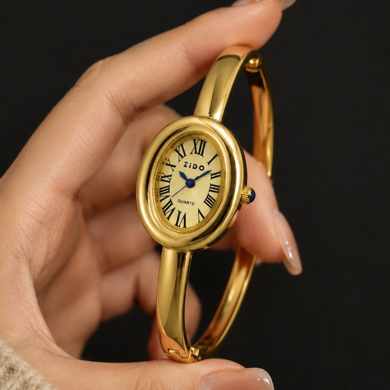 Jewelry Watches Brands - ساعة يد نسائية أنيقة بتصميم كلاسيكي،