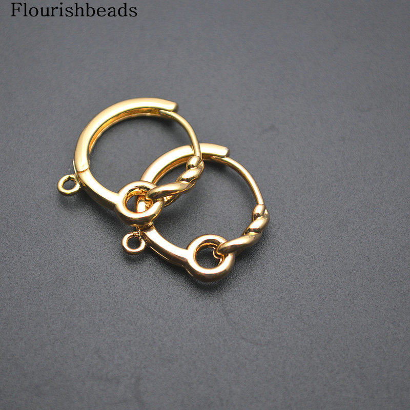 30 قطعة دائرة مستديرة ملتوية 1 - مراجعة Hoop Earrings وسعره