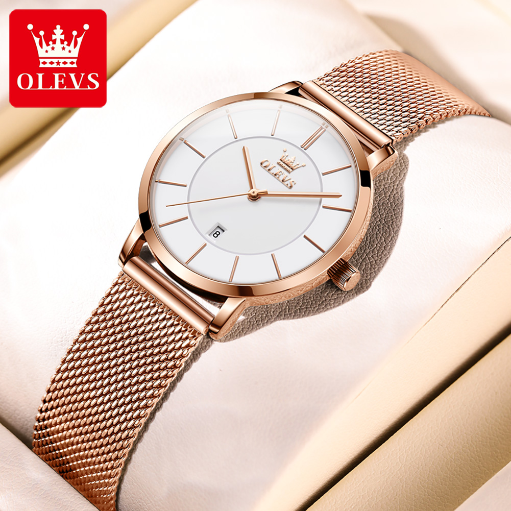 OLEVS ساعة نسائية 5869 أنيقة م - مراجعة Jewellery Watch وسعره