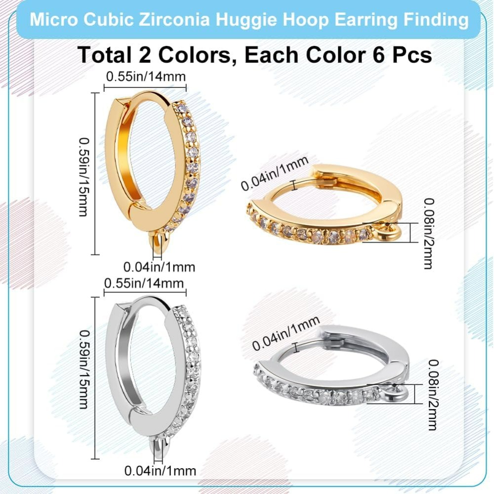 1 صندوق 12 قطعة خطاف Leverback - مراجعة Hoop Earrings وسعره