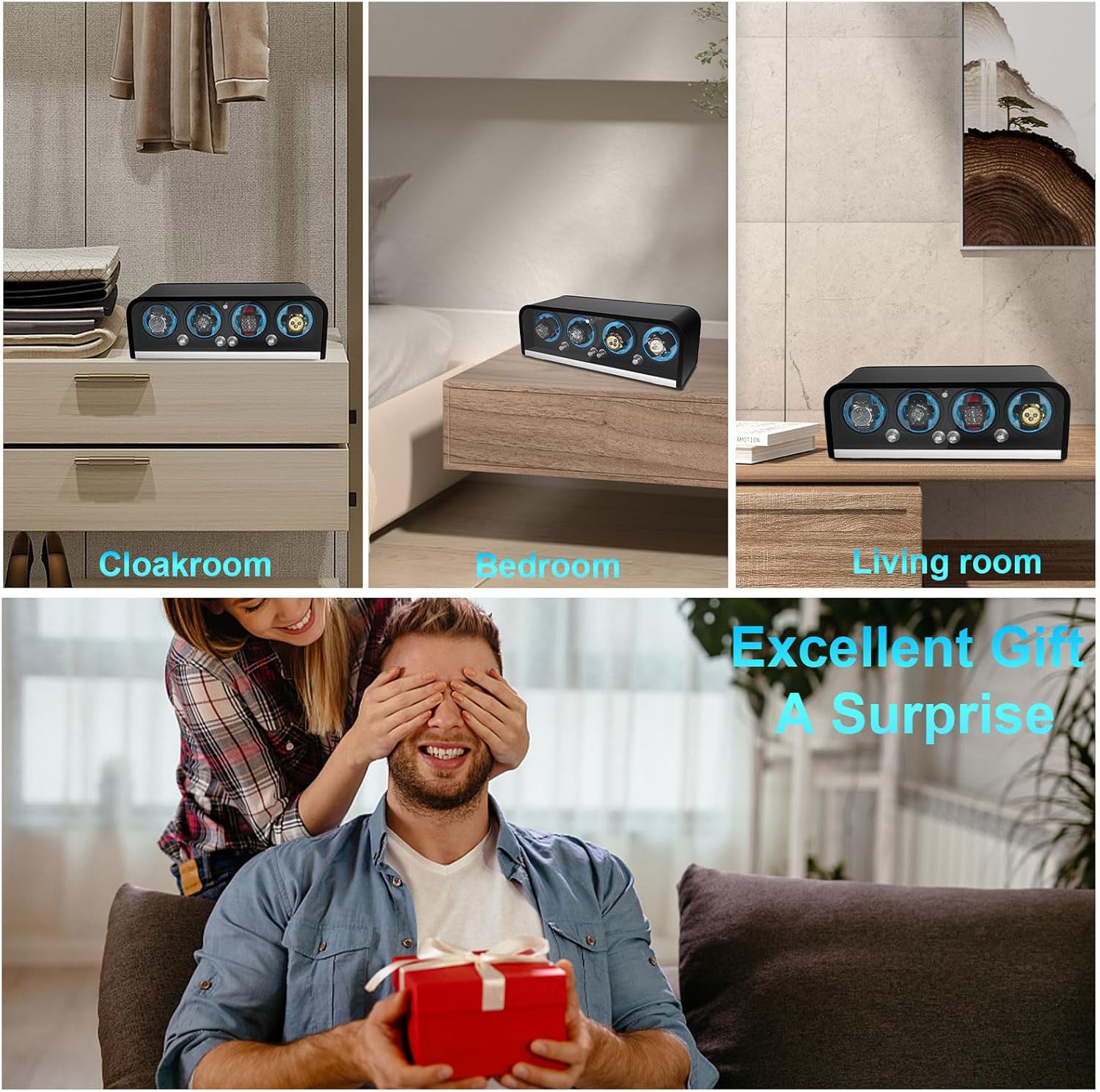 ملفاف ساعة للساعات الأوتوماتيك - مراجعة Automatic Watch Winder وسعره