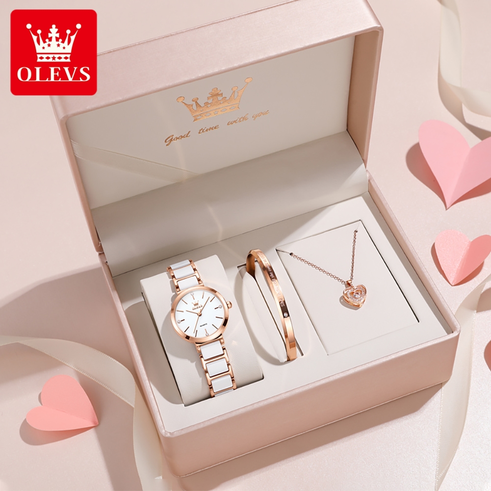 OLEVS ساعة نسائية 5877 ساعة كو - مراجعة Jewellery Watch وسعره