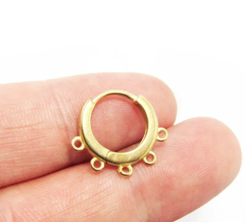10 قطع من حلقات الأذن النحاسية - مراجعة Hoop Earrings وسعره