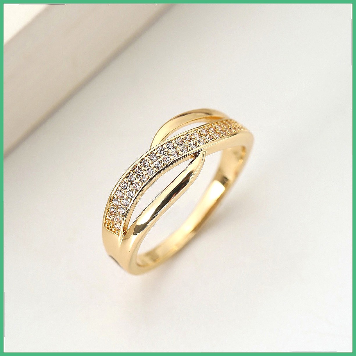 مجموعة خواتم متشابكة مرصعة بال - مراجعة Minimalist Ring Stackable وسعره