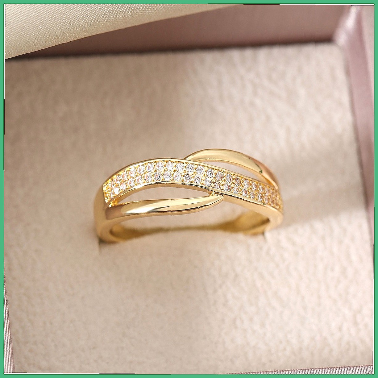 مجموعة خواتم متشابكة مرصعة بال - مراجعة Minimalist Ring Stackable وسعره