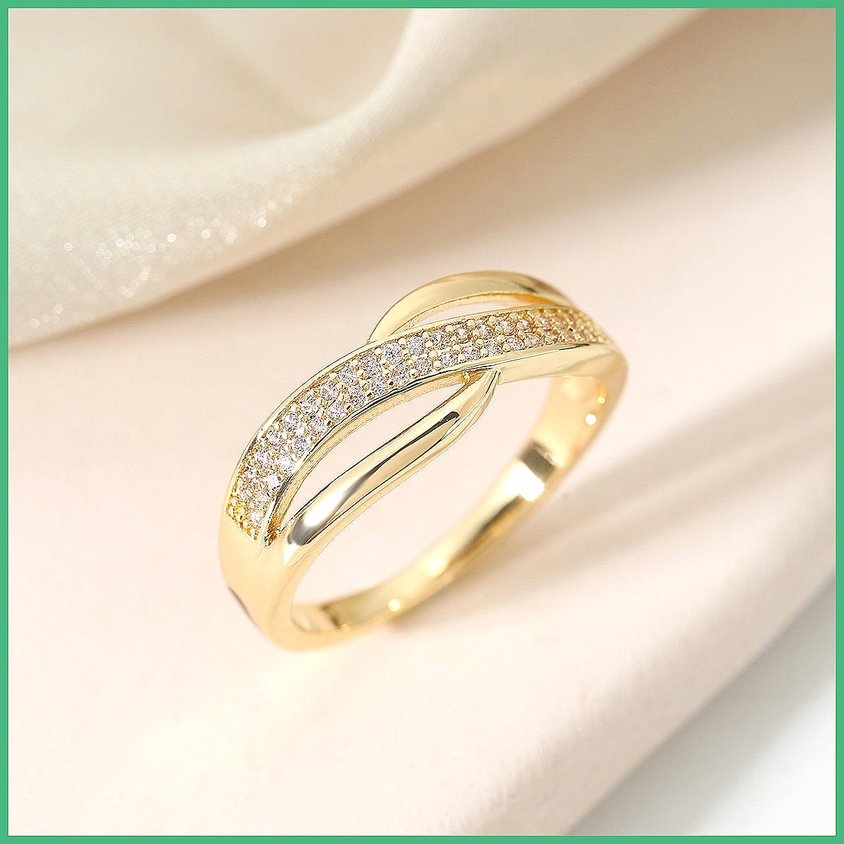 مجموعة خواتم متشابكة مرصعة بال - مراجعة Minimalist Ring Stackable وسعره