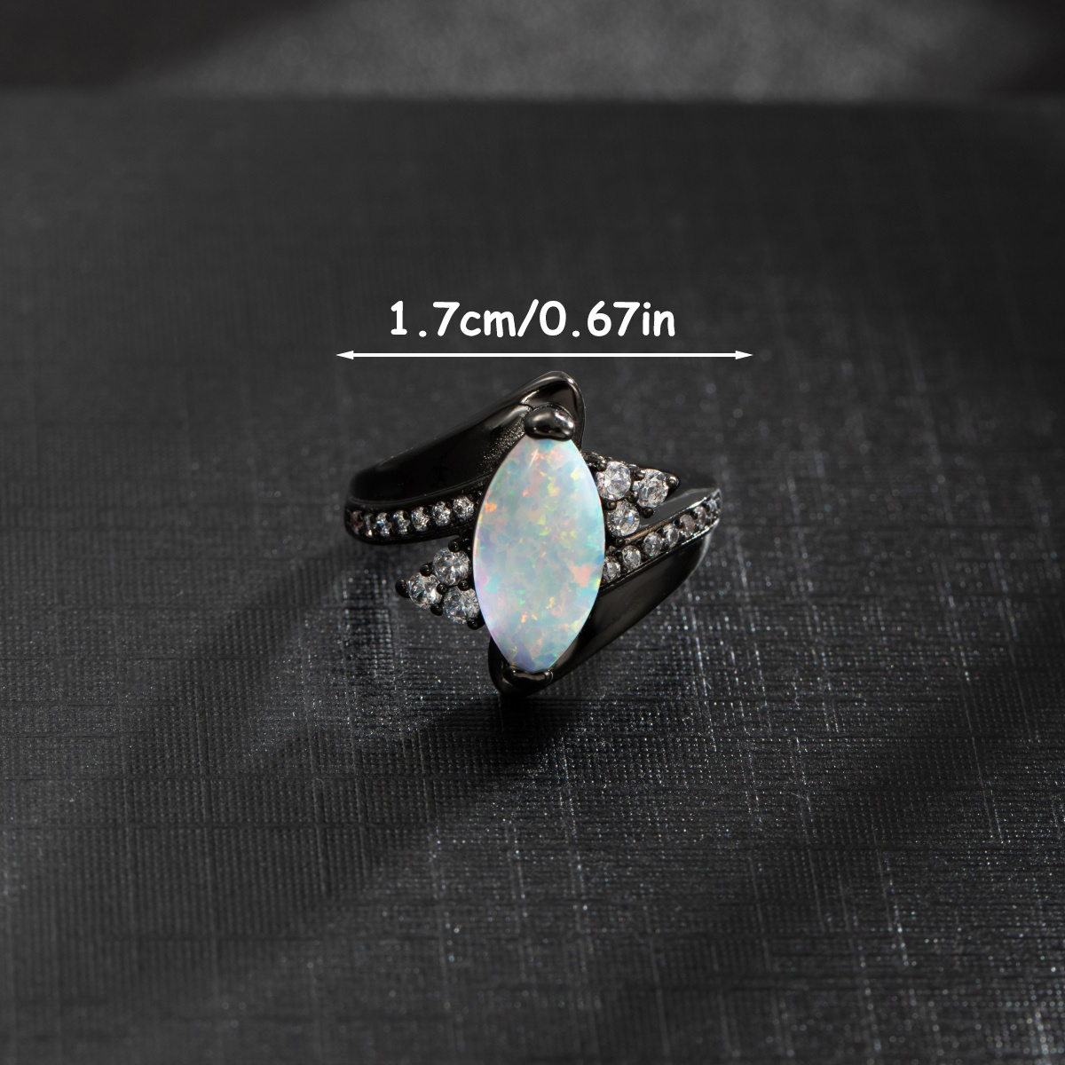 خاتم فاخر من الذهب الأسود مع ح - مراجعة Minimalist Ring Stackable وسعره