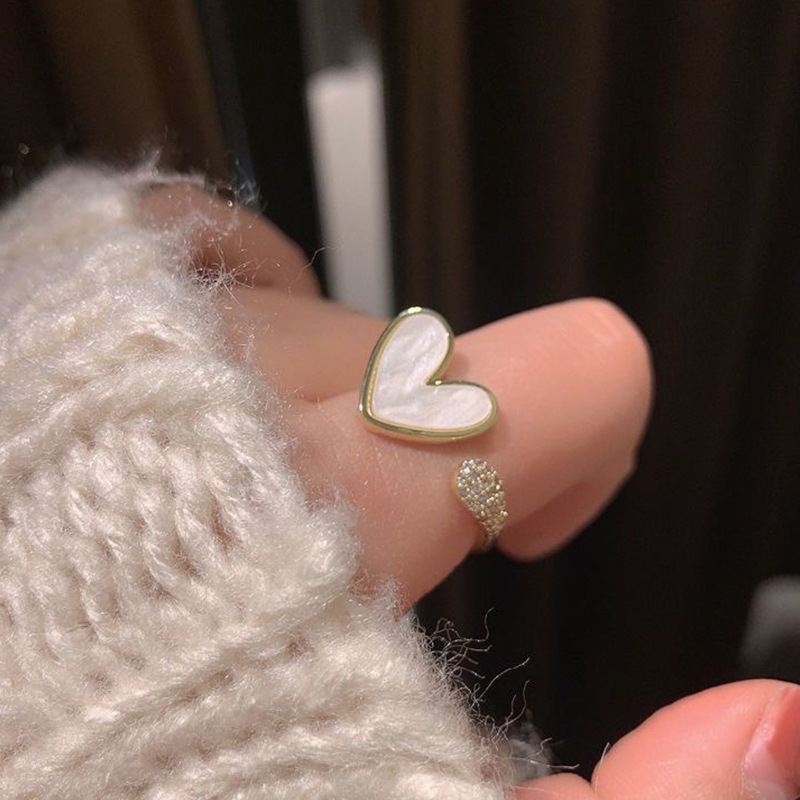 حلقة قلب هندسية قابلة للتعديل، - مراجعة Minimalist Ring Stackable وسعره