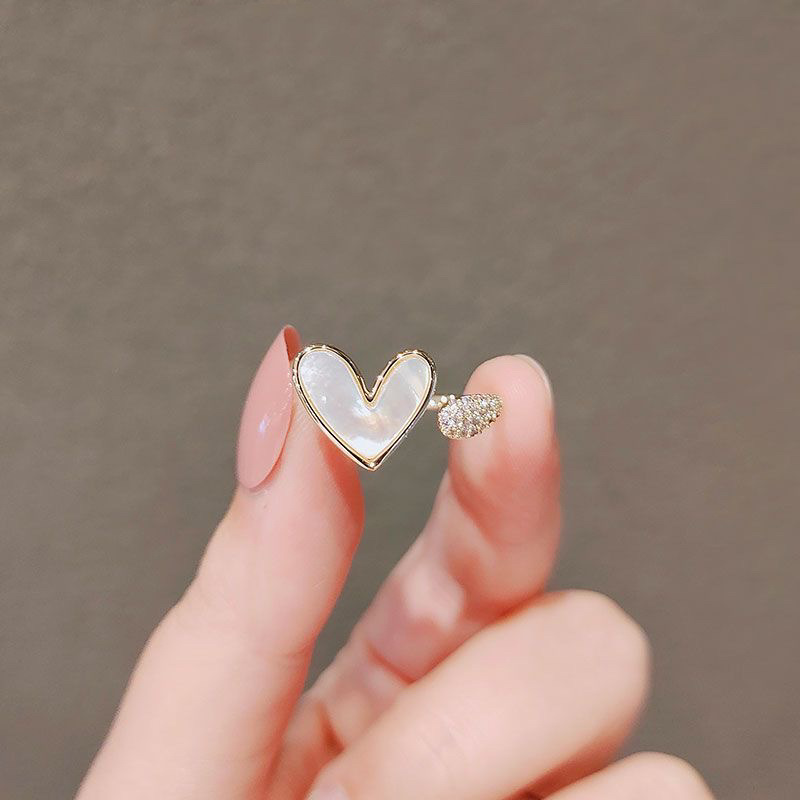 حلقة قلب هندسية قابلة للتعديل، - مراجعة Minimalist Ring Stackable وسعره