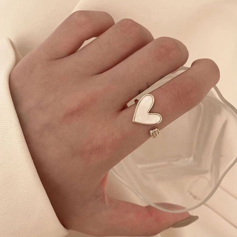 حلقة قلب هندسية قابلة للتعديل، - مراجعة Minimalist Ring Stackable وسعره