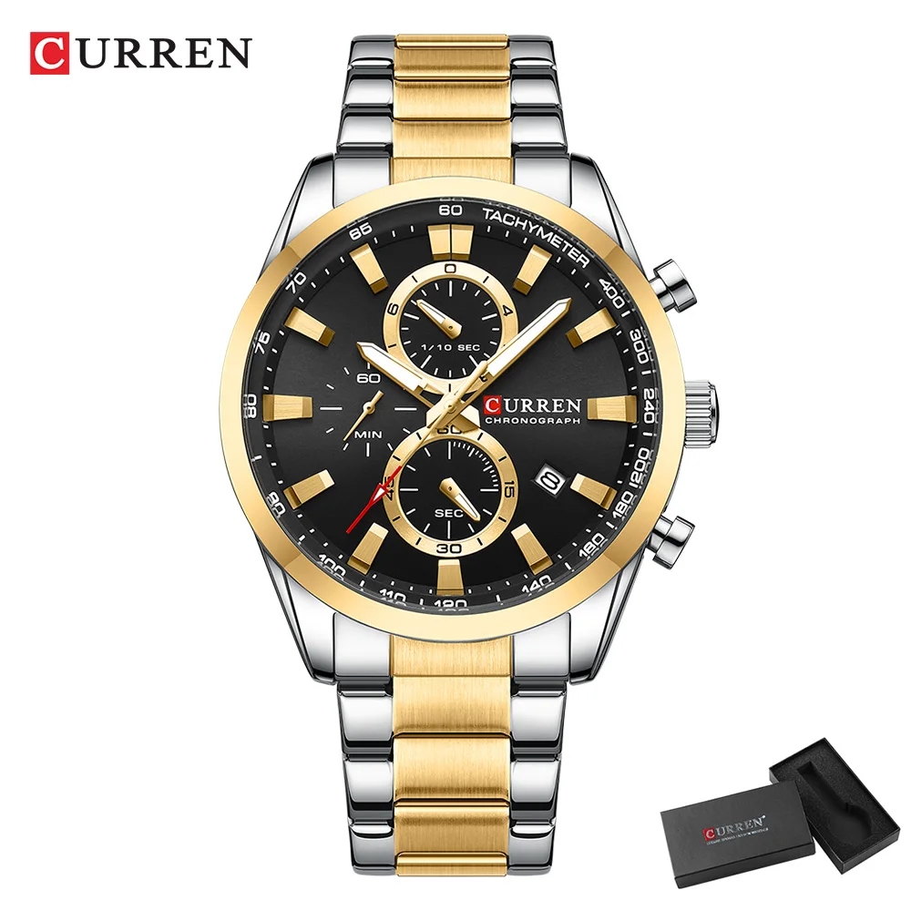 CURREN ساعات كوارتز كرونو رياض - مراجعة Jewellery Watch وسعره