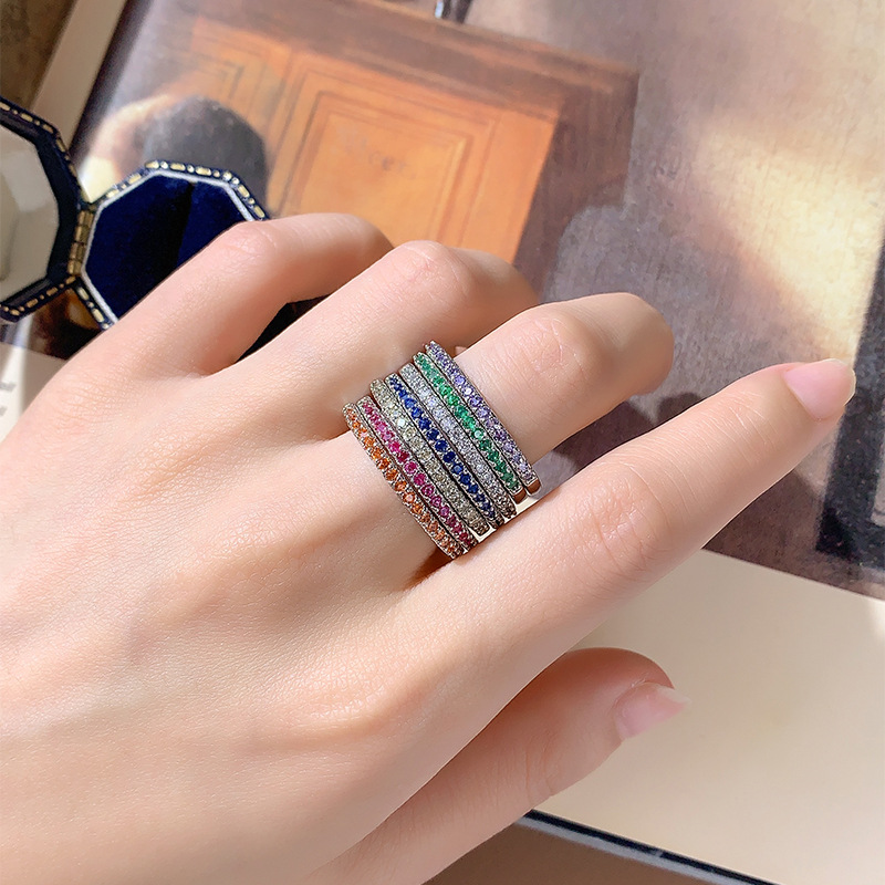 خاتم بتصميم فاخر بسيط - مرصع ب - مراجعة Minimalist Ring Stackable وسعره