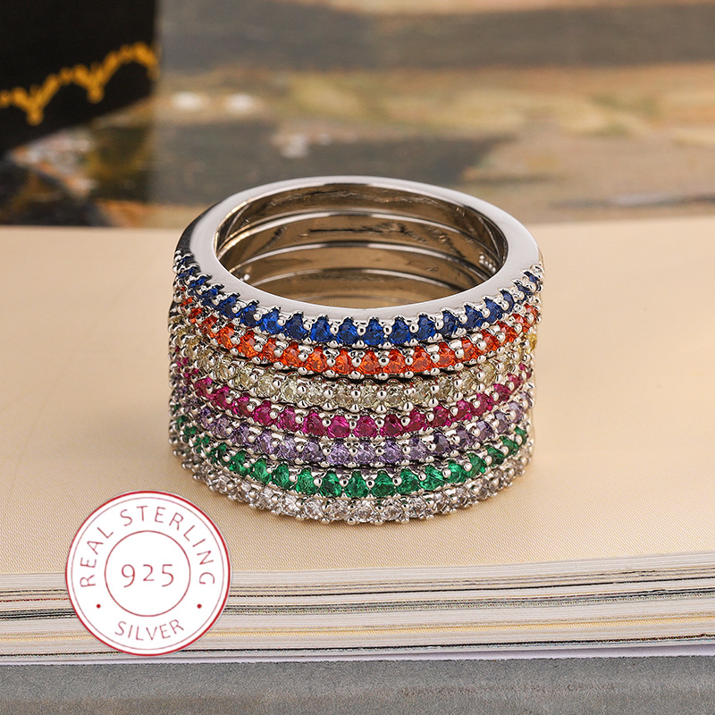 خاتم بتصميم فاخر بسيط - مرصع ب - مراجعة Minimalist Ring Stackable وسعره