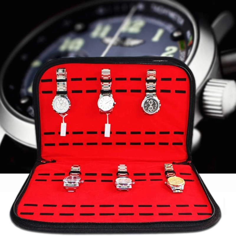 حقيبة تخزين ساعات بـ 20 فتحة،  - مراجعة Jewelry Organizer Watches وسعره