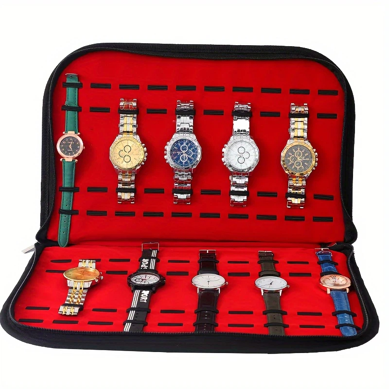 حقيبة تخزين ساعات بـ 20 فتحة،  - مراجعة Jewelry Organizer Watches وسعره
