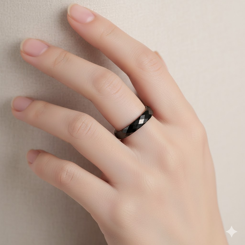 خاتم زفاف سيراميك 3 مم للنساء، - مراجعة Minimalist Ring Stackable وسعره