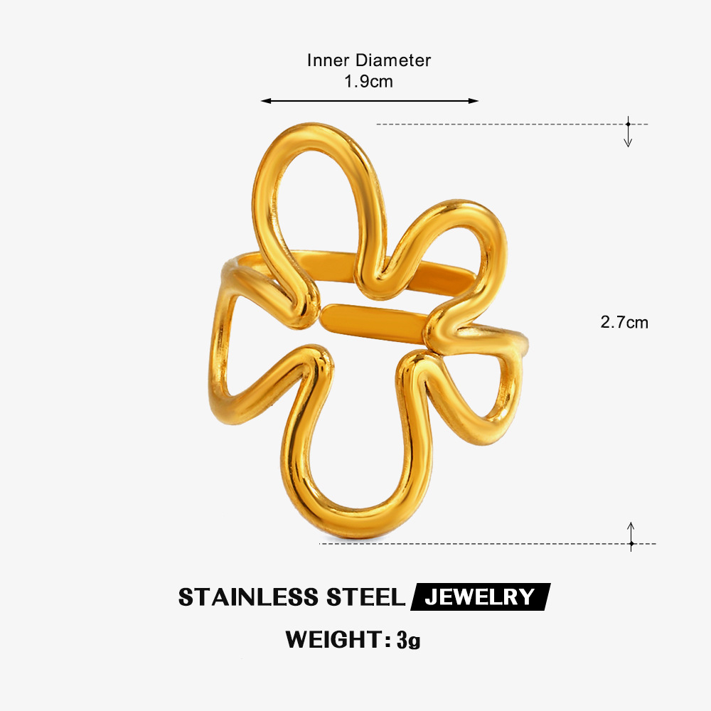 خواتم مفتوحة بتصميم زهري من ال - مراجعة Minimalist Ring Stackable وسعره