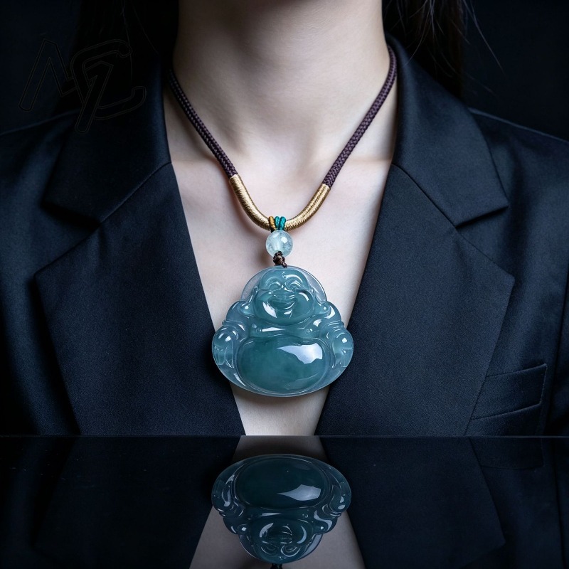 قلادة بوذا من اليشم الطبيعي ال - مراجعة Jewelry & Watches Spółka Z Ograniczoną Odpowiedzialnością Sp Z Oo وسعره