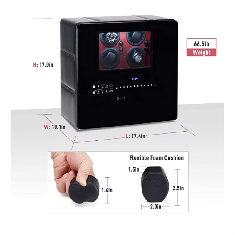 صندوق فاخر لحفظ ولف الساعات بـ - مراجعة Automatic Watch Winder وسعره