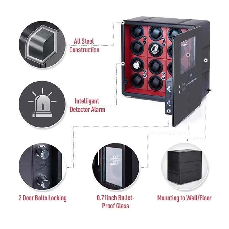 صندوق فاخر لحفظ ولف الساعات بـ - مراجعة Automatic Watch Winder وسعره