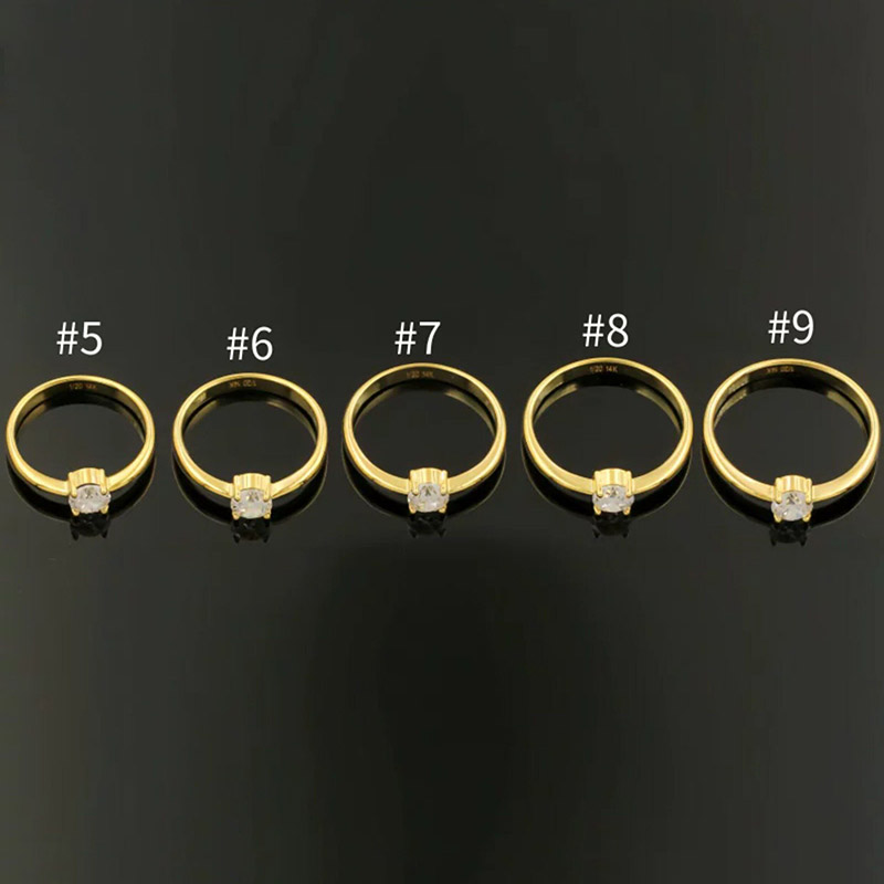 خاتم من الذهب المطلي عيار 14 ق - مراجعة Minimalist Ring Stackable وسعره