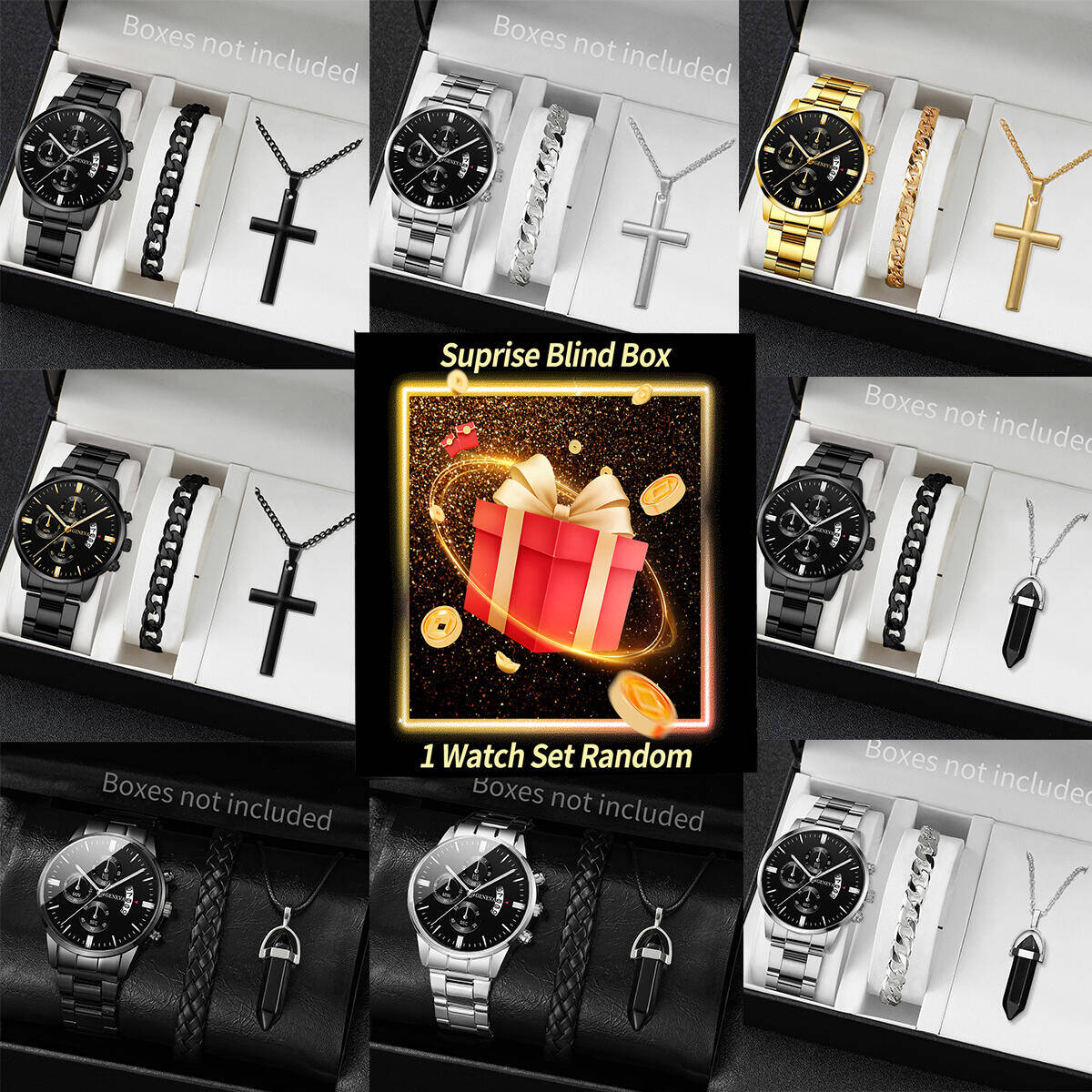 مفاجأة سر ساعة صندوق أعمى-3 قط - مراجعة Jewellery Watch وسعره