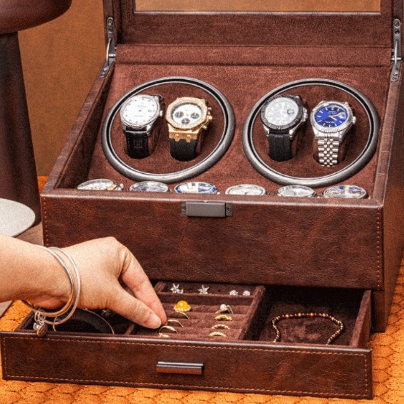 صندوق لف الساعات الأوتوماتيكي  - مراجعة Jewelry Or Watches وسعره