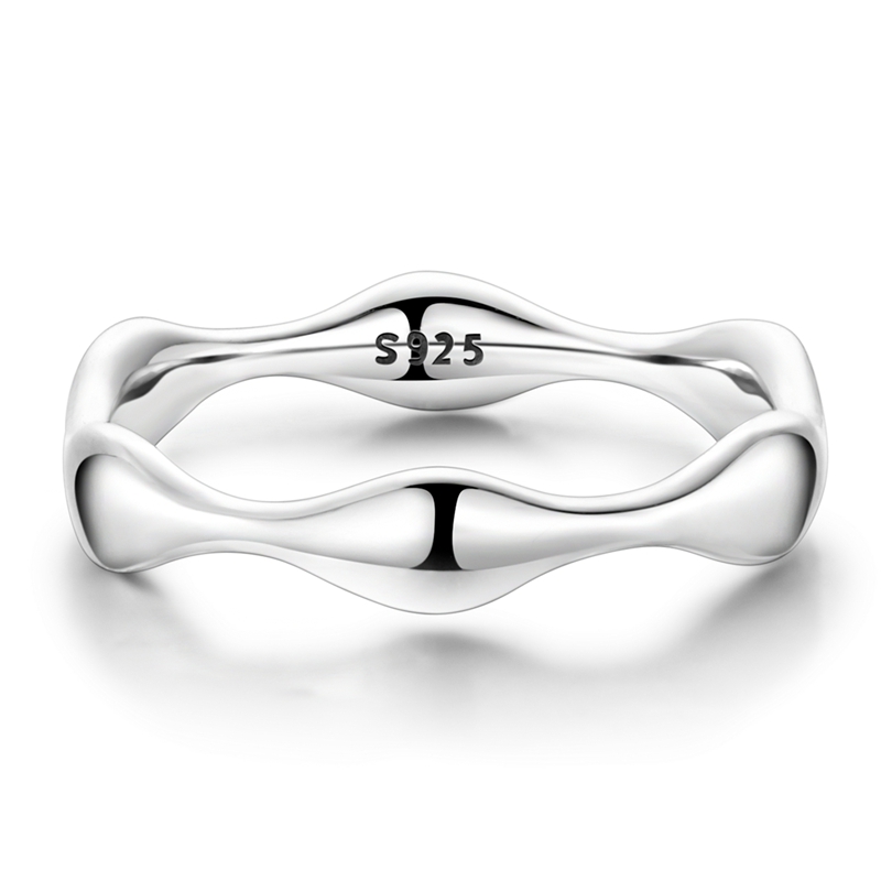 خاتم فضة عيار 925 بتصميم متموج - مراجعة Minimalist Ring Stackable وسعره