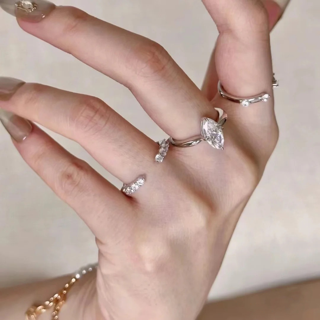خواتم فضة استرلينية S925 بتصمي - مراجعة Minimalist Ring Stackable وسعره